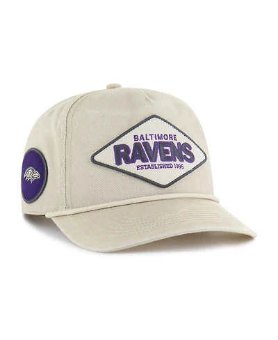 '47 Brand Men's Khaki Baltimore Ravens Cairn Hitch Adjustable Hat