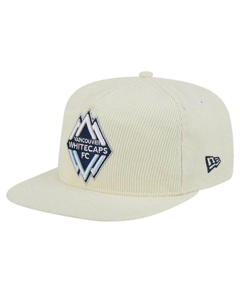 New Era Men's Cream Vancouver Whitecaps Fc 2025 Kickoff Snapback Golfer Hat