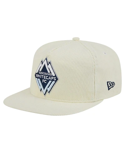 New Era Men's Cream Vancouver Whitecaps Fc 2025 Kickoff Snapback Golfer Hat