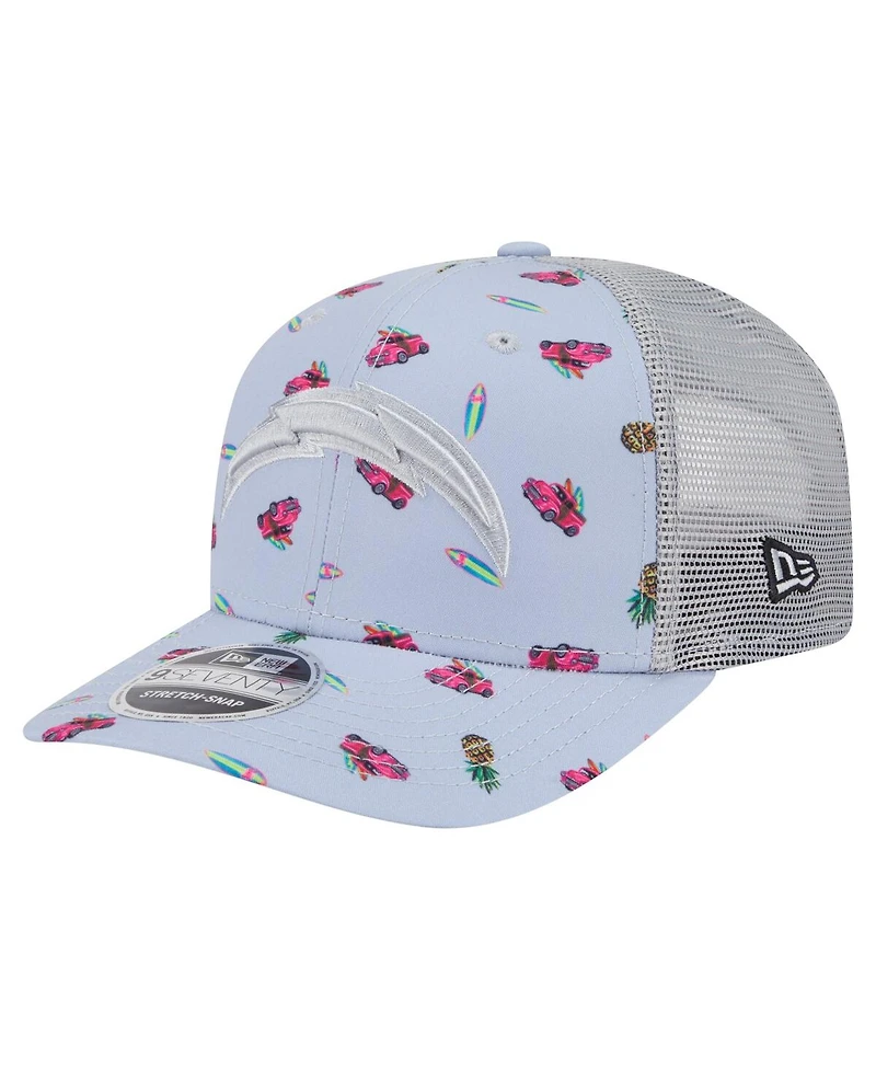 New Era Men's Light Blue Los Angeles Chargers Adventure Surfboard 9SEVENTY Adjustable Hat
