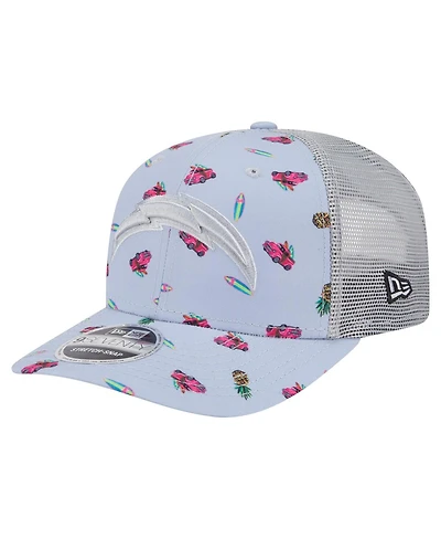 New Era Men's Light Blue Los Angeles Chargers Adventure Surfboard 9SEVENTY Adjustable Hat