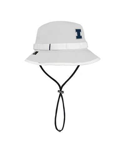 Nike Men's Gray Illinois Fighting Illini 2025 On-Field Boonie Performance Bucket Hat