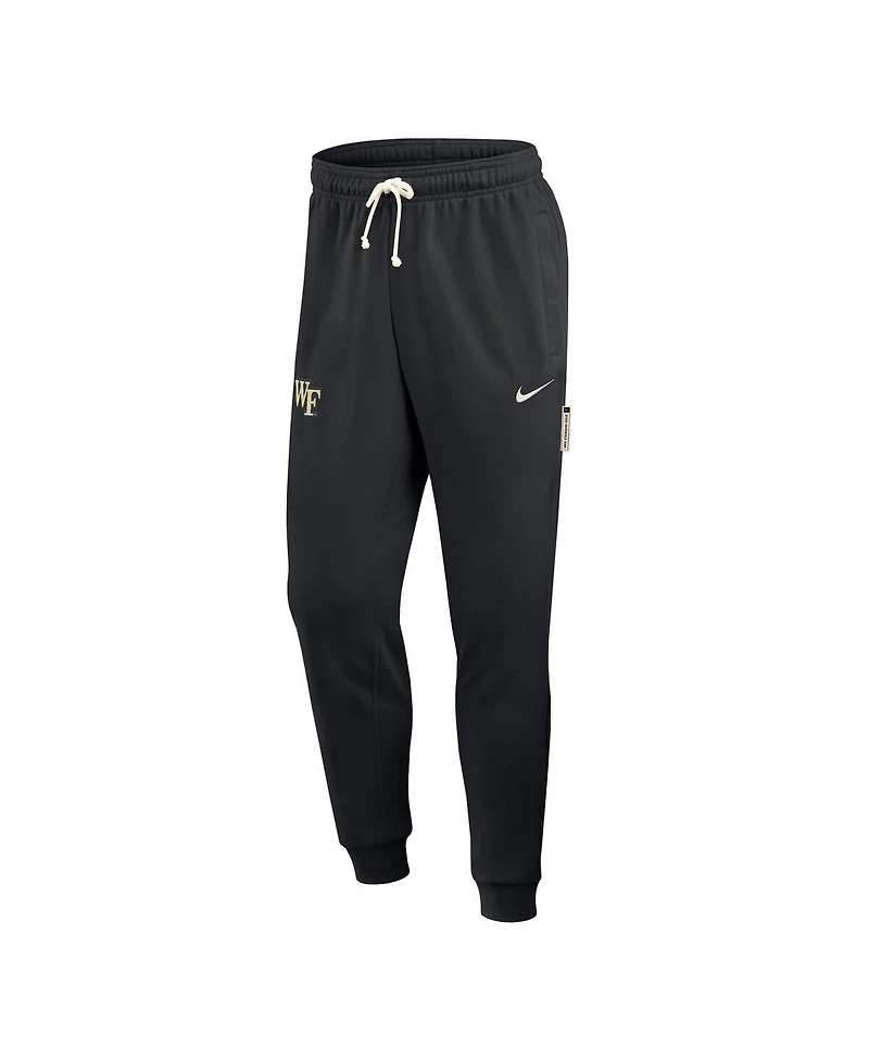 Nike Men's Black Wake Forest Demon Deacons 2025 Sideline Performance Taper Pants