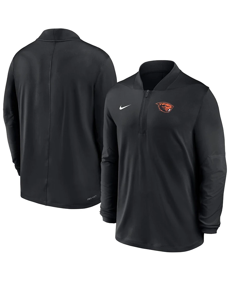 Nike Men's Black Oregon State Beavers Dri-fit Half-Zip Pullover Sweatshirt