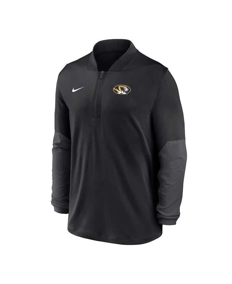 Nike Men's Black Missouri Tigers Dri-fit Half-Zip Pullover Sweatshirt