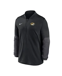 Nike Men's Black Missouri Tigers Dri-fit Half-Zip Pullover Sweatshirt