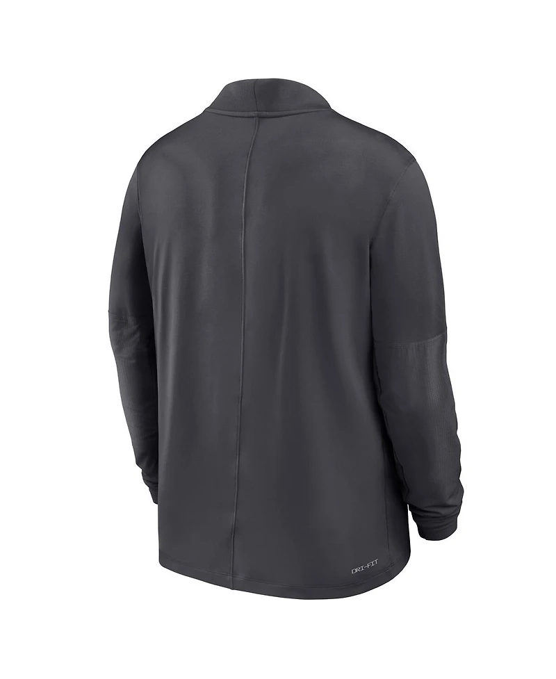Nike Men's Anthracite Baylor Bears Dri-fit Half-Zip Pullover Sweatshirt