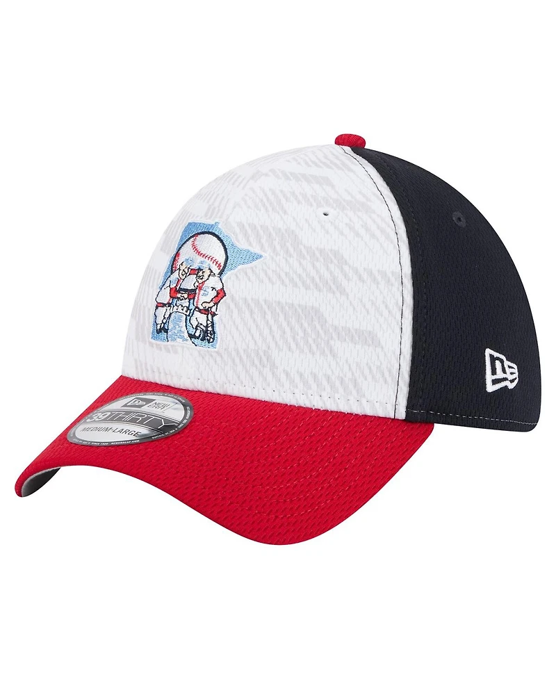 New Era Men's Navy/Red Minnesota Twins 2025 Mlb Clubhouse 39THIRTY Flex Hat