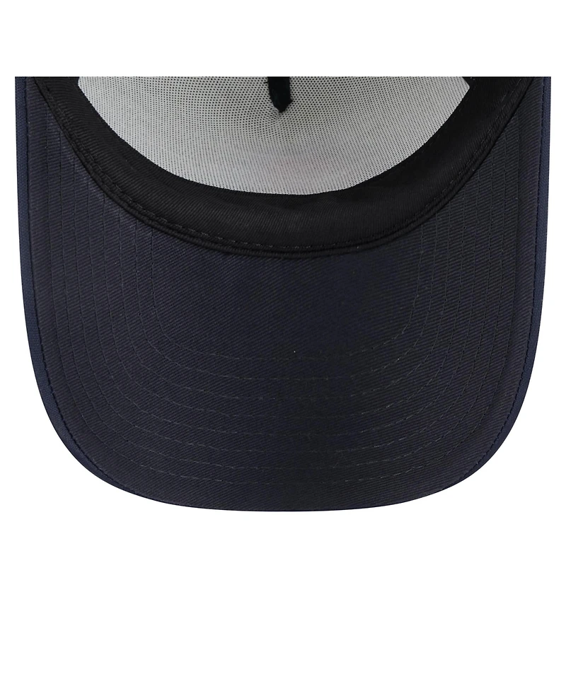 New Era Toddler White/Navy Boston Red Sox Painted A-Frame 9FORTY Trucker Adjustable Hat