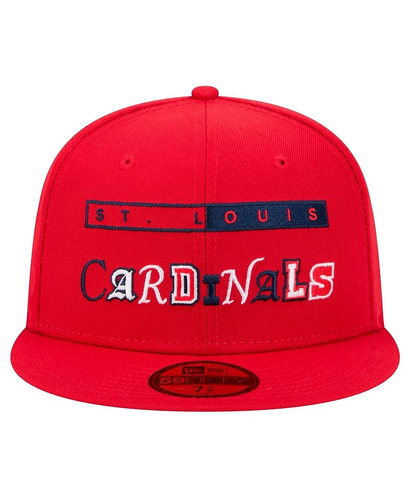 New Era Men's Red St. Louis Cardinals Ransom 59FIFTY Fitted Hat