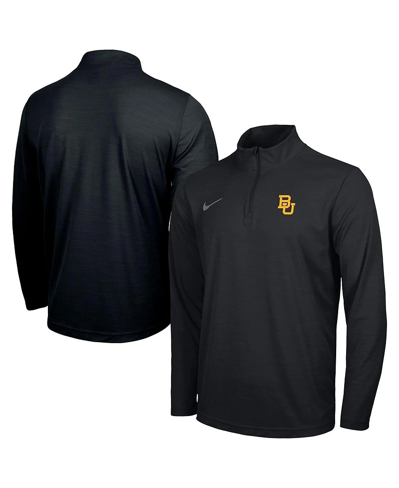 Nike Men's Black Baylor Bears Intensity Performance Quarter-Zip Pullover Sweatshirt