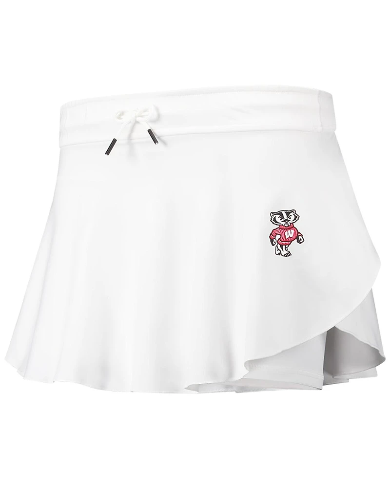 Under Armour Women's White Wisconsin Badgers Gameday Split Soft Skort