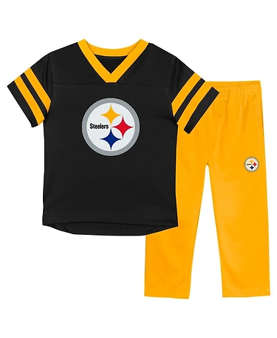 Outerstuff 2-Piece Toddler Pittsburgh Steelers T-Shirt and Pants Set