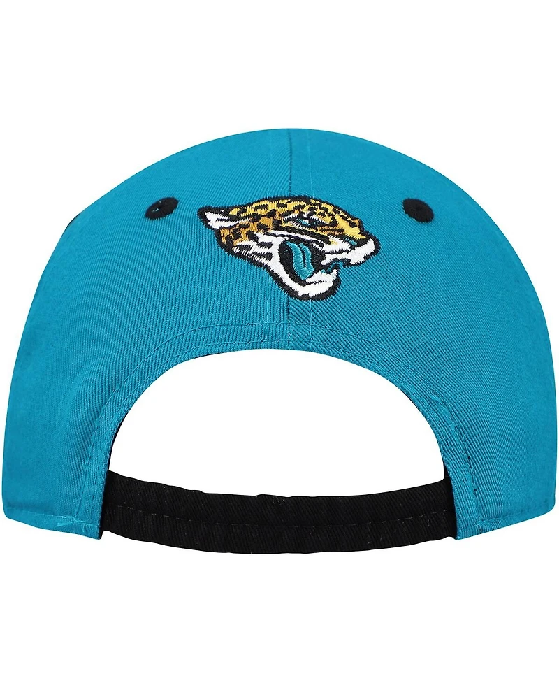 Outerstuff Baby Boys and Girls Teal/Black Jacksonville Jaguars My First Tail Sweep Slouch Flex Hat
