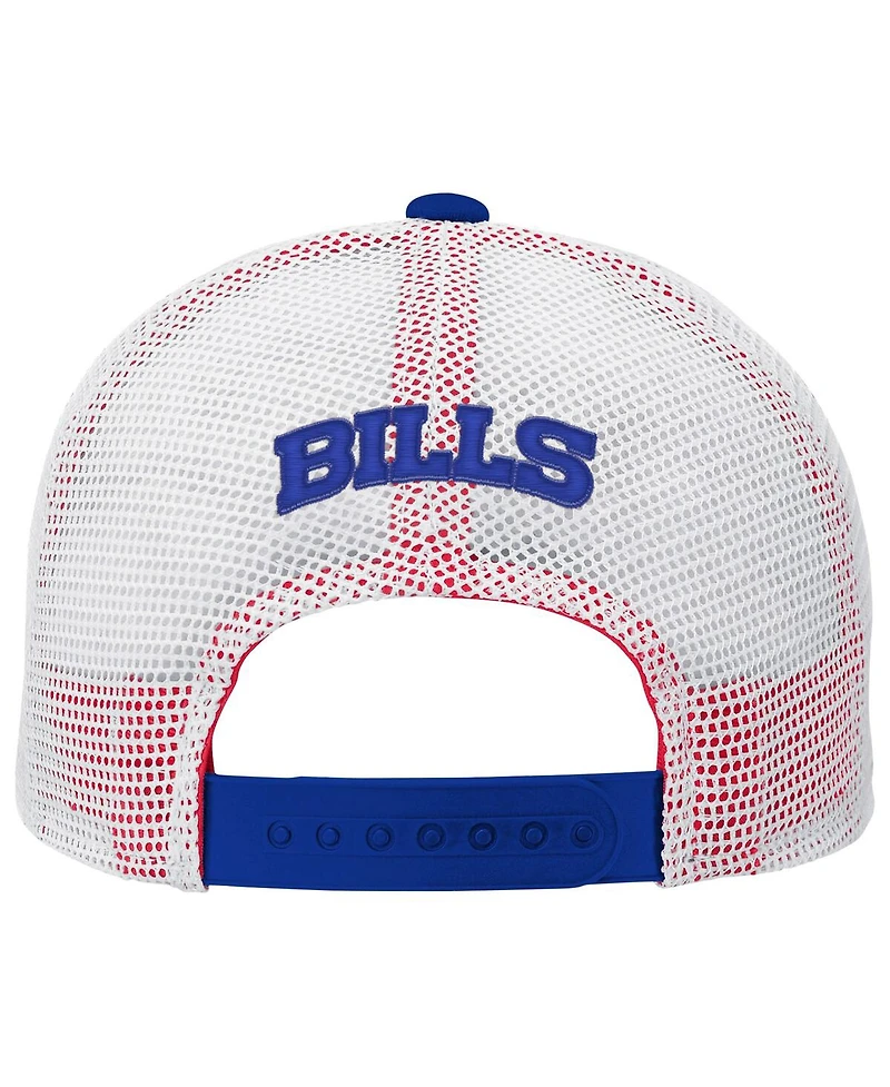 Outerstuff Big Boys and Girls Royal Buffalo Bills Core Lockup Trucker Adjustable Hat