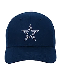 Outerstuff Big Boys and Girls Navy Dallas Cowboys Team Pre-Curved Adjustable Hat