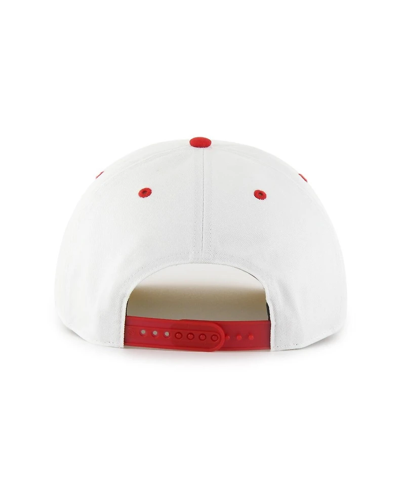 '47 Brand Men's White/Scarlet San Francisco 49ers Roscoe Two-Toned Hitch Adjustable Hat