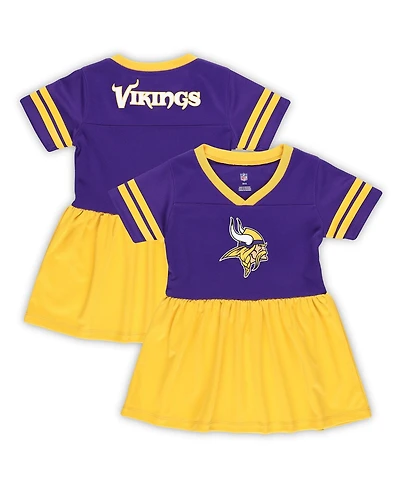 Outerstuff Girls Toddler Purple Minnesota Vikings Stadium Lights Fashion Jersey Dress