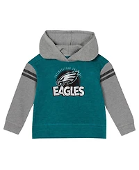 Outerstuff Toddler 2-Piece Philadelphia Eagles Club House Long Sleeve Hoodie Top and Leggings Set