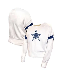 Fanatics Women's White Dallas Cowboys Plus Fleece Pullover Sweatshirt