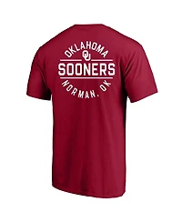 Fanatics Men's Crimson Oklahoma Sooners Big Tall Fast Break 2 Hit T-Shirt