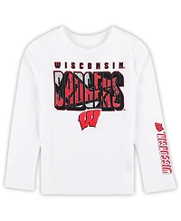 Outerstuff Preschool 2-Piece Wisconsin Badgers the Mix T-Shirt Combo Set