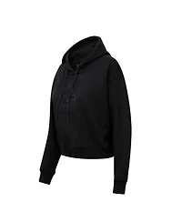 Pro Standard Women's Boston Red Sox Triple Black Cropped Pullover Hoodie