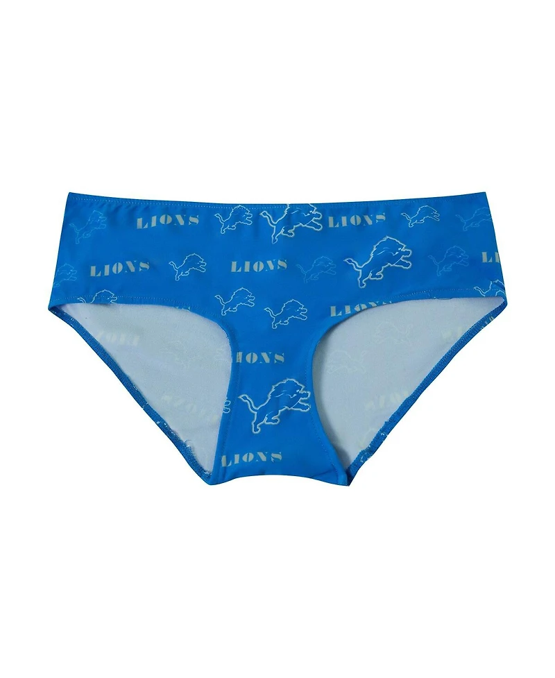 Concepts Sport Women's Blue Detroit Lions Mosaic Allover Print Knit Panty