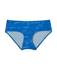 Concepts Sport Women's Blue Detroit Lions Mosaic Allover Print Knit Panty