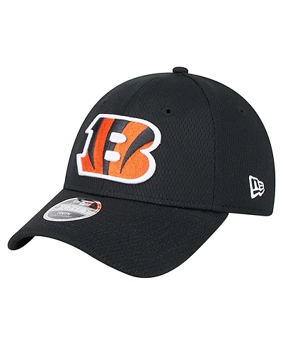 New Era Big Boys and Girls Black Cincinnati Bengals Main 9FORTY Adjustable Hat