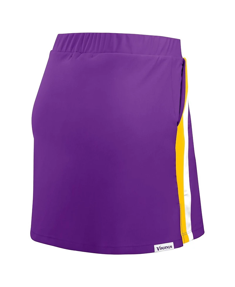 Wear by Erin Andrews Women's Purple Minnesota Vikings Stripe Skort