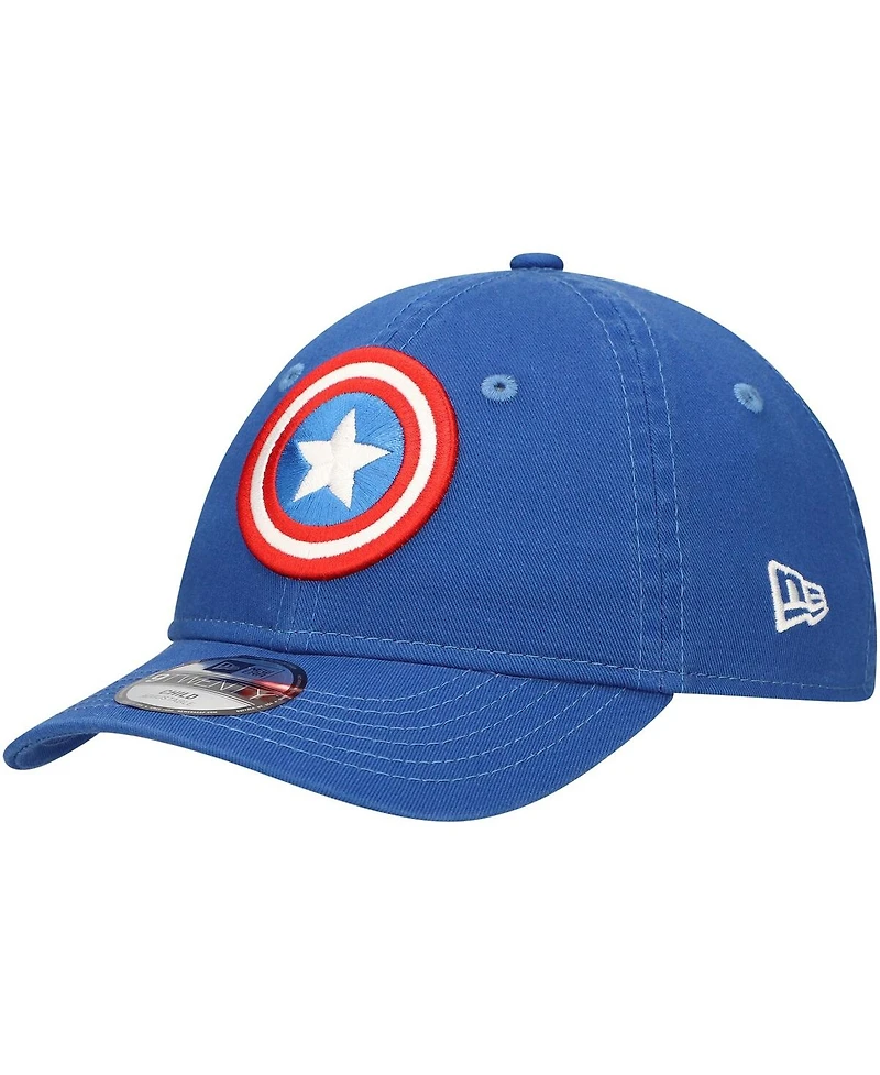 New Era Preschool Blue Captain America 9TWENTY Adjustable Hat