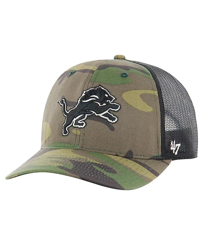 '47 Brand Men's Camo Detroit Lions Trucker Adjustable Hat
