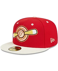 New Era Men's Red Winston-Salem Dash Theme Nights Flight 59FIFTY Fitted Hat