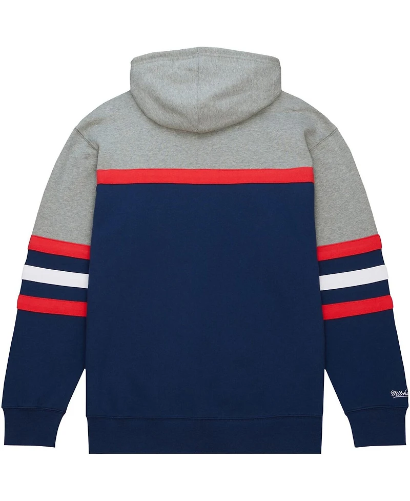 Mitchell Ness Men's Navy Ole Miss Rebels Head Coach Pullover Hoodie