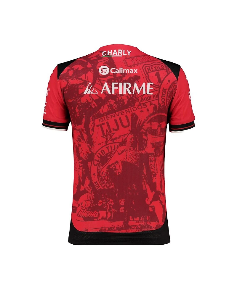 Charly Big Boys and Girls Red Club Tijuana 2025/26 Home Authentic Jersey