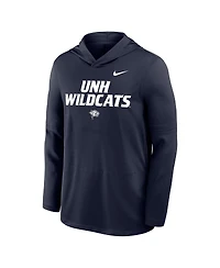 Nike Men's Navy New Hampshire Wildcats Sideline Dri-fit Lightweight Sweatshirt