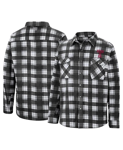 Colosseum Men's Black Temple Owls Ellis Full-Snap Jacket