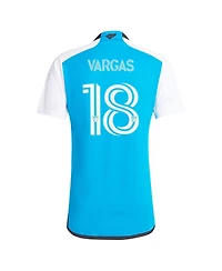 Adidas Men's Kerwin Vargas Blue Charlotte Fc 2024 The Carolina Kit: Explore Replica Player Jersey