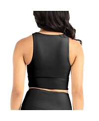 Kadi Brand Women's 2-Pack Black Lsu Tigers Buttery Soft Midi Bra Leggings Set