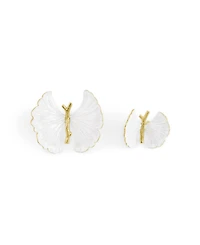 Michael Aram Butterfly Ginkgo Gold Decorative Objects, Set of 2