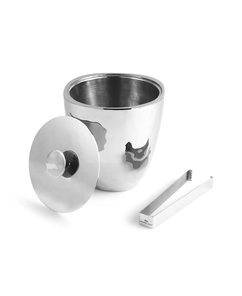 Michael Aram Reflective Ice Bucket with Tongs