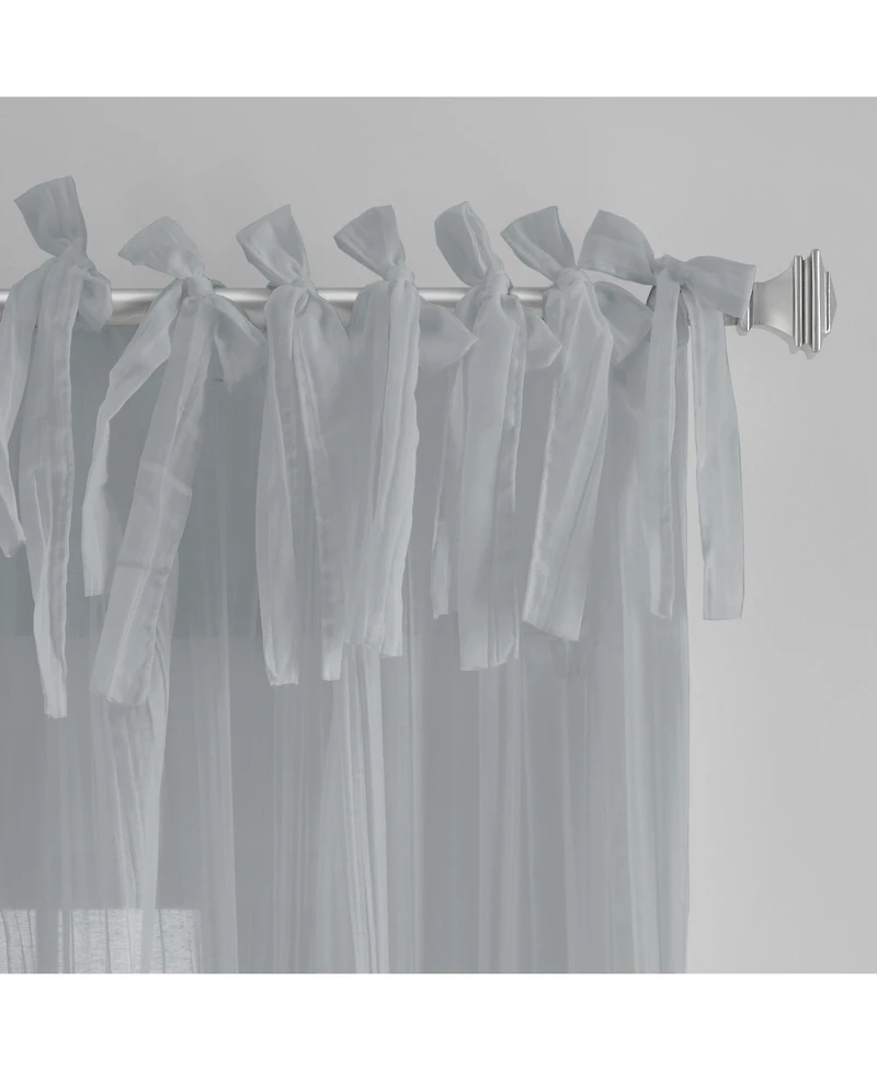 Elrene Home Fashions Jolie Semi Sheer Tab Top Window Curtain
