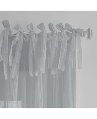 Elrene Home Fashions Jolie Semi Sheer Tab Top Window Curtain