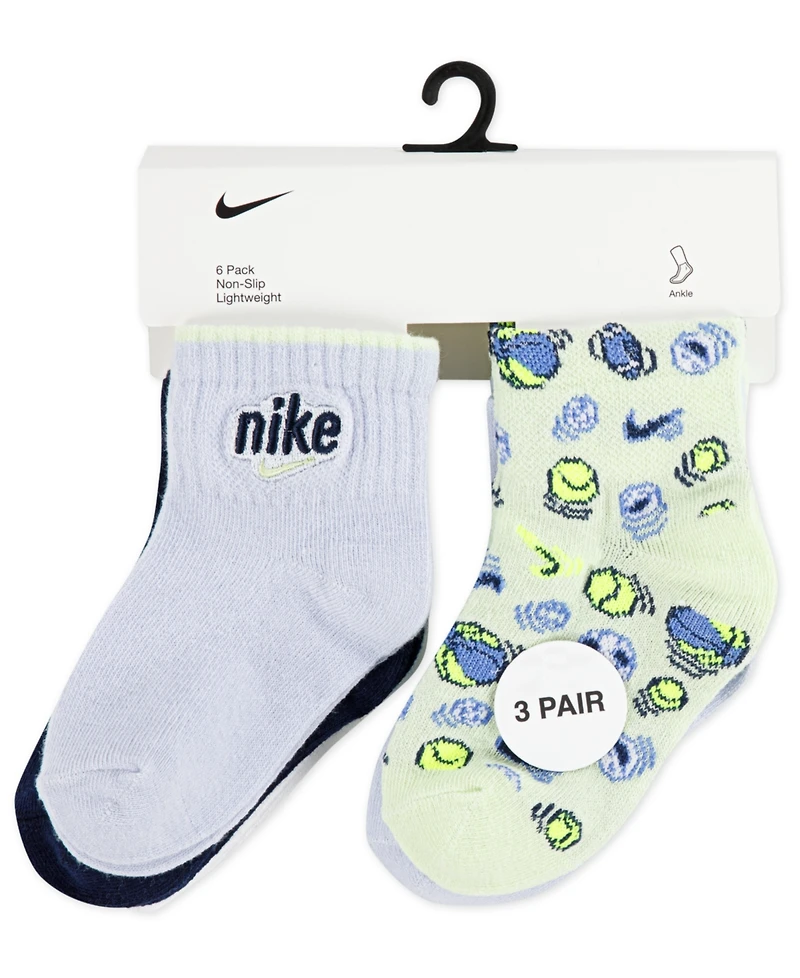 Nike Baby Boys or Girls 6-Pack Play For All Infant Socks