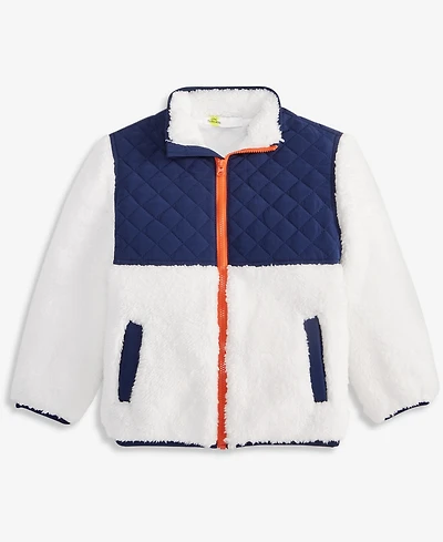 Epic Threads Boys Toddler 2T-4T Multi-Color Faux-Sherpa Long-Sleeve Jacket, Macy's Exclusive
