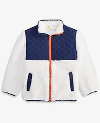 Epic Threads Boys Toddler 2T-4T Multi-Color Faux-Sherpa Long-Sleeve Jacket, Macy's Exclusive