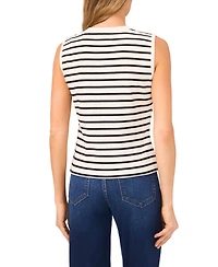 CeCe Women's V-Neck Sleeveless Button Up Cardigan