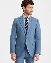 Ted by Baker Men's Modern-Fit Light Blue Solid Suit Separates Jacket