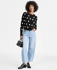 On 34th Women's Long-Sleeve Eyelash Dot Cardigan Sweater, Macy's Exclusive